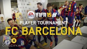 دانلود کلیپ رقابت بازیکنان بارسا در FIFA 15
