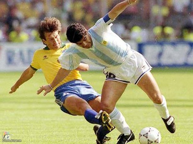 دانلود هایلایت بازی برزیل آرژانتین در جام جهانی 1990