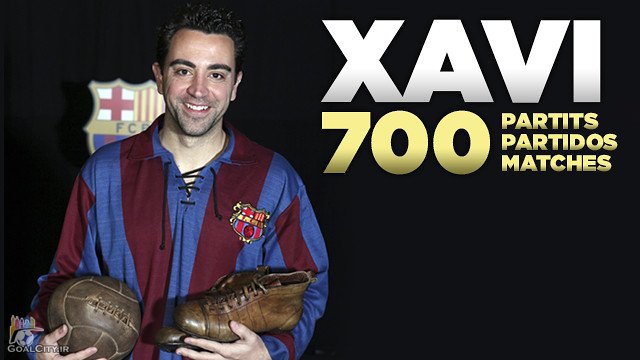 ژاوی و رکورد 700 بازی با پیراهن بارسلونا