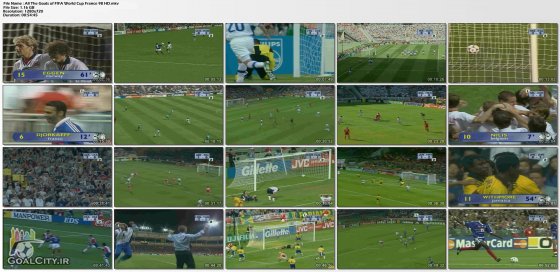 دانلود همه گلهای جام جهانی 1998 فرانسه با کیفیت HD 720 لینک مستقیم