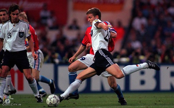 خلاصه بازی آلمان چک در فینال یورو 1996 - انگلیس